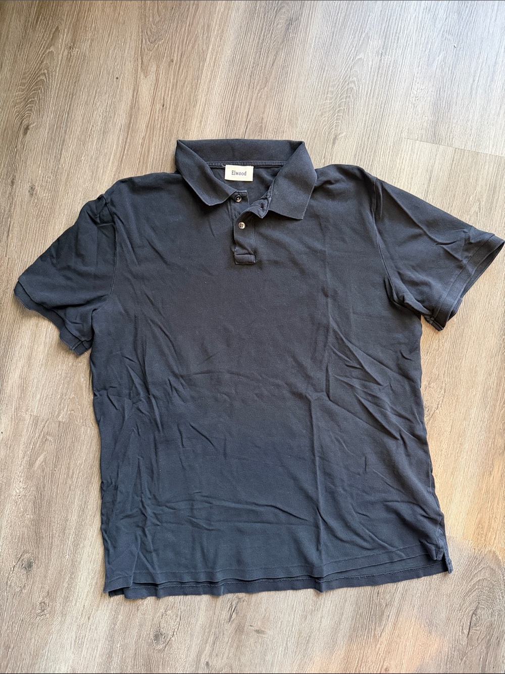 Elwood Black Men's Polo Shirt with Classic Collar